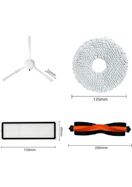 Dreame Bot W10S W10S Pro W20 Robot Vakum Temel Süpürge Ana Yan Fırça Kapağı Hepa Filtre Mop Bez Rags Aksesuarları (Yurt Dışından) indirimleri