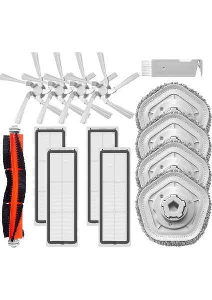 Ana Fırça Yan Fırçası Hepa Filtre Paspas Bezi Xiaomi Dreame Bot W10 W10 Pro Kendi Kendini Temizleyen Robot Vakum ve Paspas Parçaları (Yurt Dışından)