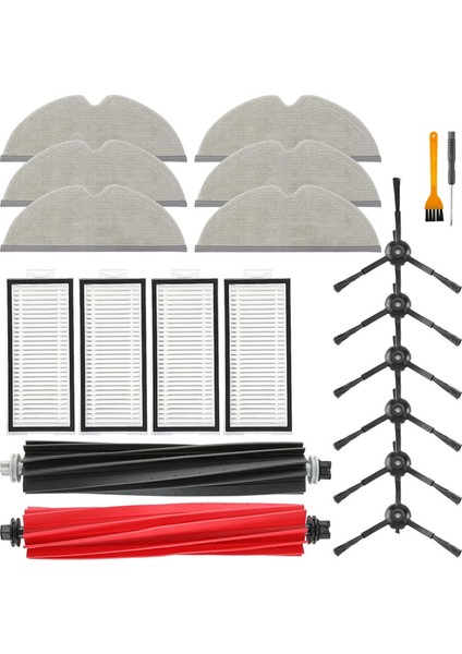 Roborock Q5 Pro / Q5 Pro+ / Q8 Max / Q8 Max+ Robot Vakum Ana Yan Fırça Hepa Filtre Mop Bez Torbaları Parçalar (Yurt Dışından)