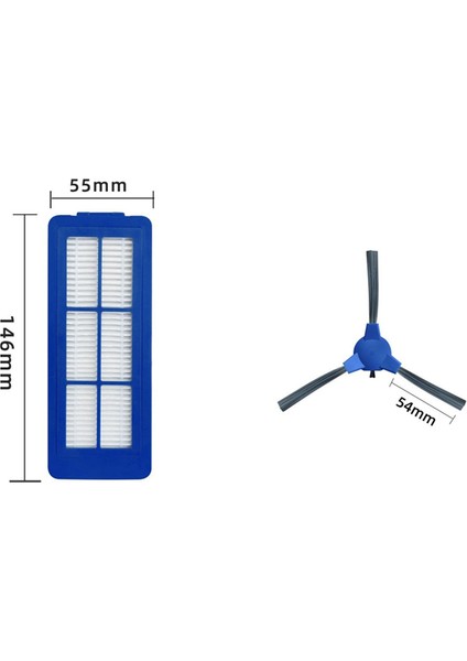 Filtre Yan Fırça Kiti Set Karışık Parçalar Değiştirme Aksesuarları Eufy Robovac G10 G30 Hibrid Vakum Süpürücü (Yurt Dışından) indirimleri