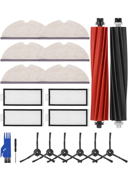 Roborock Q8 Için Max+ Robot Vakum Süpürge Ana Yan Fırça Hepa Filtre Mop Bezi Yedek Parçalar Aksesuarlar (Yurt Dışından)