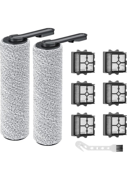 Tineco S5 / S5 Pro / S5 Pro 2 / S5 Mavi Kablosuz Islak Kuru Vakum Süpürge Parçası Için Fırça Silindir ve Hepa Filtre Değiştirme (Yurt Dışından)