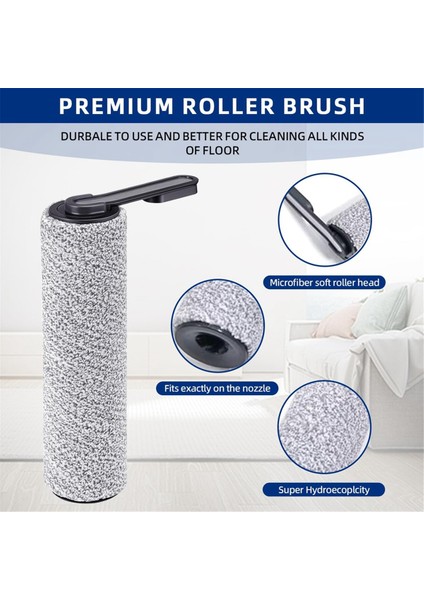 Tineco S5 / S5 Pro / S5 Pro 2 / S5 Mavi Kablosuz Islak Kuru Vakum Süpürge Parçası Için Fırça Silindir ve Hepa Filtre Değiştirme (Yurt Dışından) modelleri