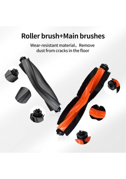 Dreame X10 S10 Plus L10S Ultra W10S Pro Vakum Süpürücü Ana Yan Fırça Hepa Filtre Mop Bezi Yedek Aksesuarlar (Yurt Dışından) modelleri