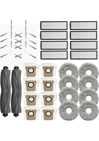 Dreame Bot L20 Ultra / L30 Pro / L30 Ultra Yedek Parçalar Aksesuarları Ana Yan Fırça Hepa Filtre Mop Toz Çantası (Yurt Dışından)