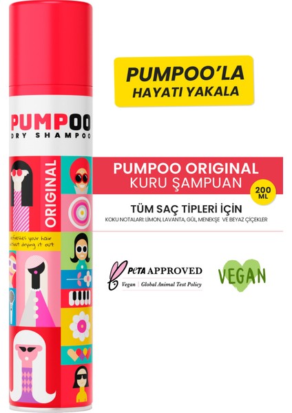 Kuru Şampuan 200 ml – Orijinal Formül, Saçları Anında Canlandıran ve Doğal Hacim Kazandıran Etki