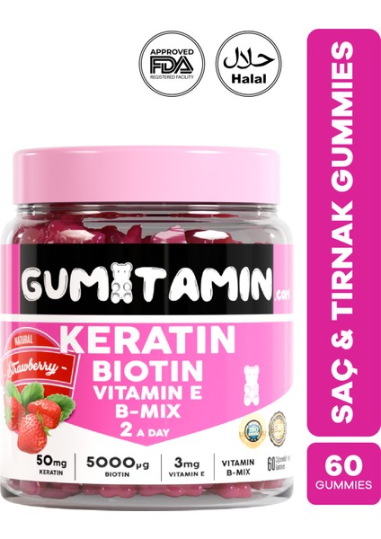 Güçlendirici Şampuan – Vitamin, Keratin ve Biotinli, Doğal Çilek Aromalı, Zayıf ve Yıpranmış Saçlar İçin
