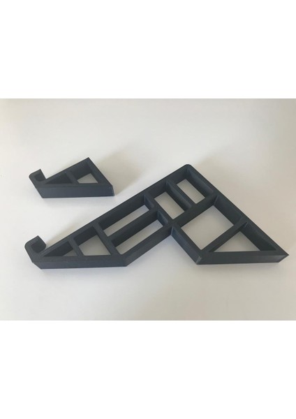 Geometrik Laptop Stand Yükseltici Siyah 1330829 3D