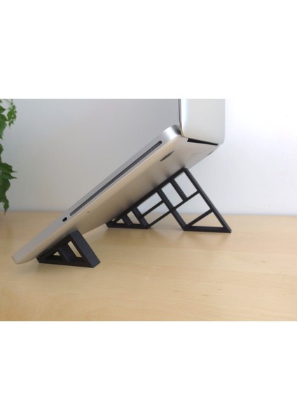 Geometrik Laptop Stand Yükseltici Siyah 1330829 3D fiyatları