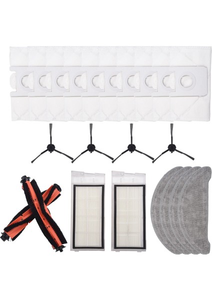 Yuvarlanan Yan Fırça Hepa Filtre Mops Bezleri Xiaomi Roidmi Eve Için Toz Çantaları Plus Robot Vakum Süpürge Parçaları (Yurt Dışından) modelleri