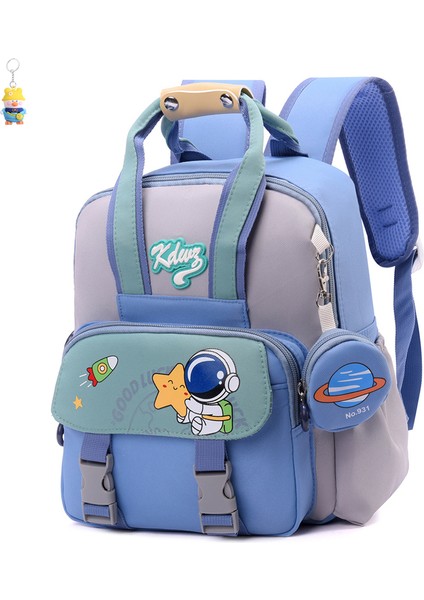 Erkek ve Kız Öğrenci Okul Çantası Sırt Çantası Moda Sırt Çantası Karikatür Tavşan Astronot Sırt (Yurt Dışından)