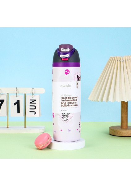 24OZ Spor Kupa Açık Taşınabilir Saman Yalıtımlı Kupa (Yurt Dışından)