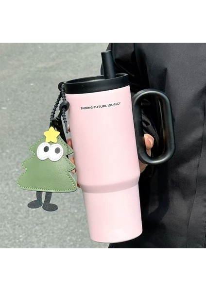 Yalıtım Kupası Araba Büyük Kapasiteli Pipetli Kupa (Yurt Dışından)