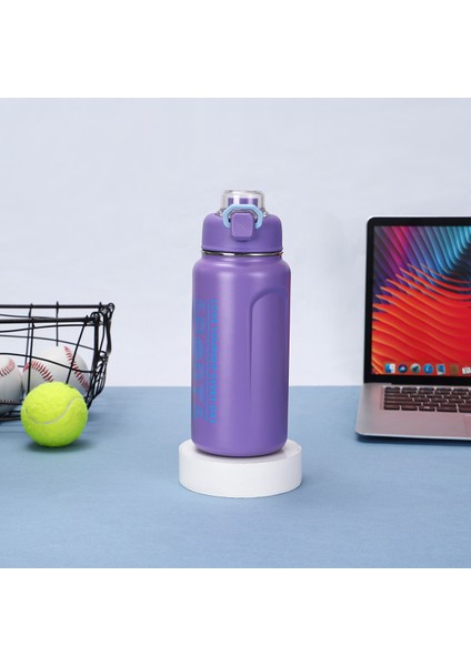Spor Su Şişesi Büyük Kapasiteli Çift Katmanlı Yalıtım Kabı Sızdırmaz Sızdırmaz Düşmeye Dalı Pipetli Daklar (Yurt Dışından)