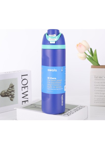 Oh Wala Aynı Spor Su Şişesi Yalıtım Kabı 24 Oz Kapasiteli Açık Taşınabilir Su Kabı = (Yurt Dışından)