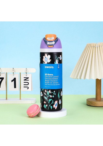 24OZ Spor Kupa Açık Taşınabilir Saman Yalıtımlı Kupa (Yurt Dışından)