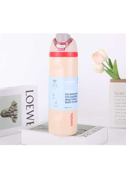 Oh Wala Aynı Spor Su Şişesi Yalıtım Kabı 24 Oz Kapasiteli Açık Taşınabilir Su Kabı = (Yurt Dışından)