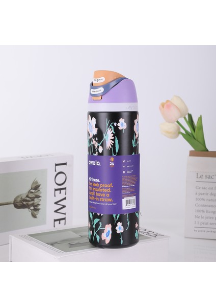 Oh Wala Aynı Spor Su Şişesi Yalıtım Kabı 24 Oz Kapasiteli Açık Taşınabilir Su Kabı = (Yurt Dışından)