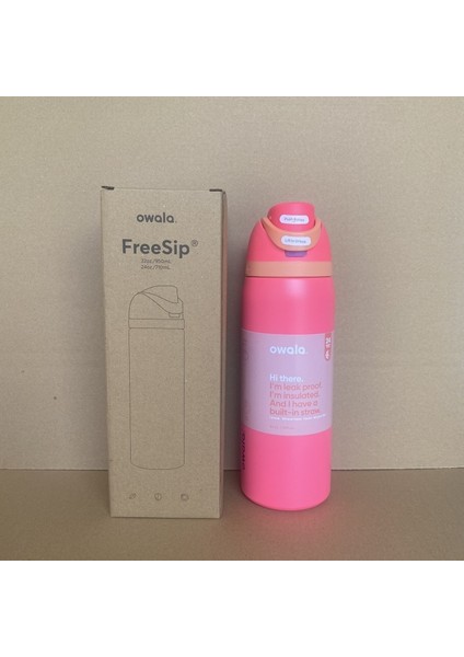 Owala Vakumlu 32OZ Spor Su Şişesi Yalıtımlı Kupa Açık Taşınabilir Pipetli Kupa (Yurt Dışından)