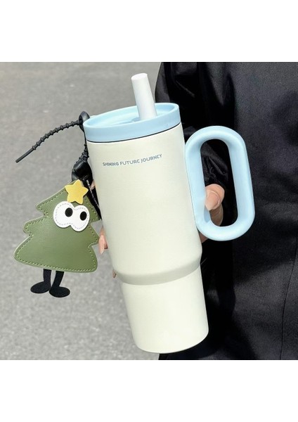 Yalıtım Kupası Araba Büyük Kapasiteli Pipetli Kupa (Yurt Dışından)