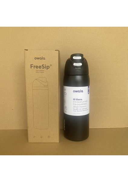 Owala Vakumlu 32OZ Spor Su Şişesi Yalıtımlı Kupa Açık Taşınabilir Pipetli Kupa (Yurt Dışından)