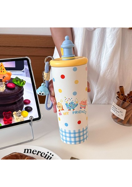 Karikatür Termal Kupa Kahve Kupa Pipetli Kupa (Yurt Dışından)