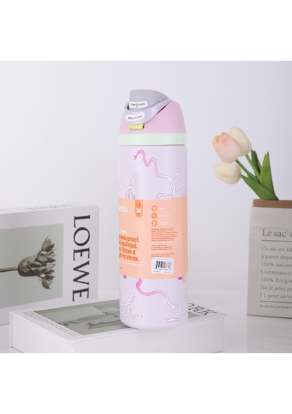 Oh Wala Aynı Spor Su Şişesi Yalıtım Kabı 24 Oz Kapasiteli Açık Taşınabilir Su Kabı = (Yurt Dışından)