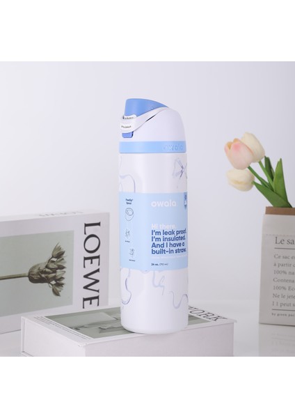 Oh Wala Aynı Spor Su Şişesi Yalıtım Kabı 24 Oz Kapasiteli Açık Taşınabilir Su Kabı = (Yurt Dışından)