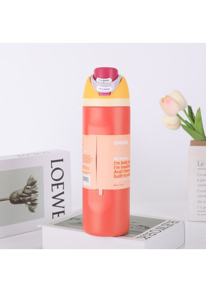 Oh Wala Aynı Spor Su Şişesi Yalıtım Kabı 24 Oz Kapasiteli Açık Taşınabilir Su Kabı = (Yurt Dışından)