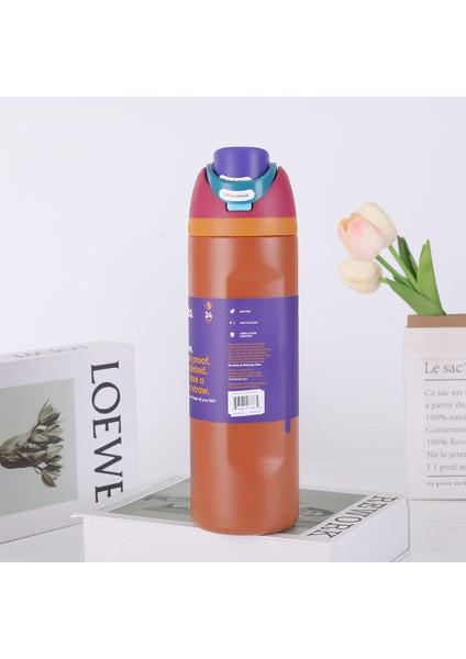 Oh Wala Aynı Spor Su Şişesi Yalıtım Kabı 24 Oz Kapasiteli Açık Taşınabilir Su Kabı = (Yurt Dışından)