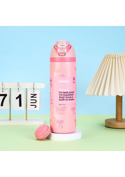 24OZ Spor Kupa Açık Taşınabilir Saman Yalıtımlı Kupa (Yurt Dışından)