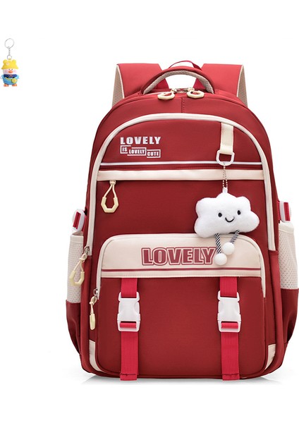 Basit Sırt Çantası Kız 5-6 Sınıf Okul Çantası Ortaokul Öğrencileri Büyük Kapasiteli Sırt Çantası (Yurt Dışından)