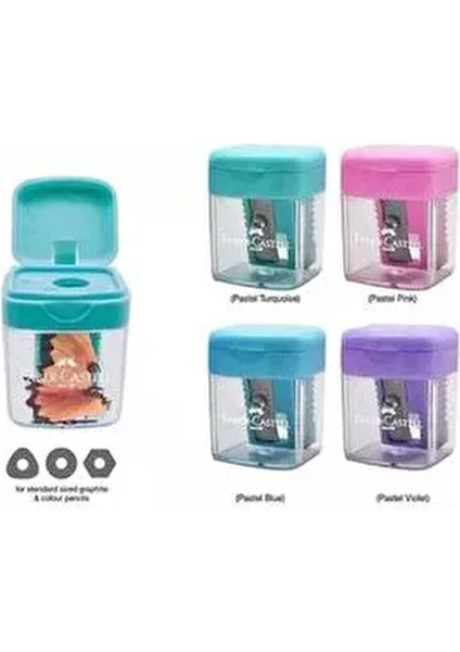 Minibox Kalemtraş 4 Parça Pastel Renk Seçenekleriyle Kullanıma Hazır