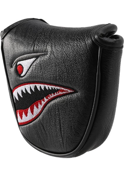 1pc Pu Deri Köpekçi Nakış Mıknatıs Golf Mallet Putter Kafa Kapağı Golf Kulübü Putter Headcovers (Yurt Dışından)
