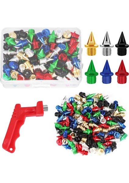 120PCS 1/4inch Pist Ülke Sivri Uçları Golf Ayakkabı Sivri Uçlu, Yedek Sivri Uçlu Palet Ayakkabıları (Yurt Dışından)