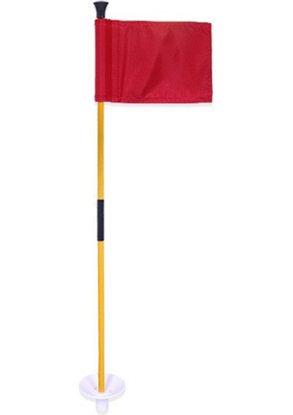 Kırmızı Golf Yeşili Bayrak, Iki Bölümlü Çıkarılabilir Bayrak Direği, Taşınması Kolay Yeşil Hedef Bayrak Delik Kupası (Yurt Dışından)