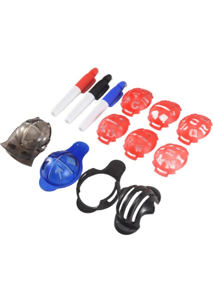 Golf Topu Işaretçisi, Renk Hattı Işaretleri Kalemleri, Üçlü Pist Plastik Golf Topu Işaretleme Hizalama Aracı Kiti, Kırmızı (Yurt Dışından) modelleri