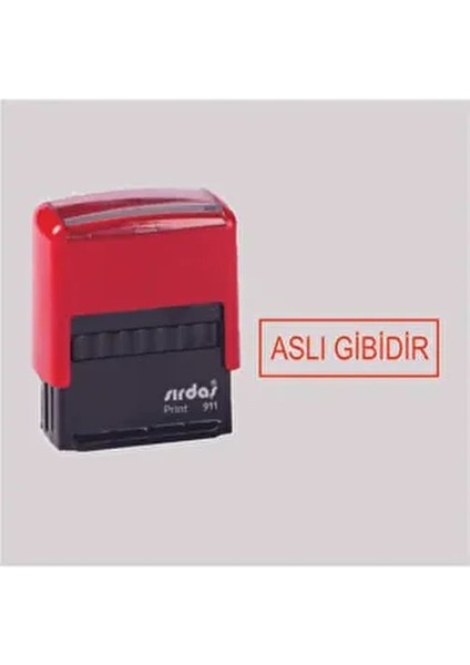 Çerçeveli Aslı Gibidir Kaşesi ( 911 Model-Kırmızı Keçeli)