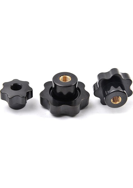 10 Paket Erik-Çiçekli El Kauçuk Başlık Somunları Siyah Başparmak Fındık Yıldız Mekanik Başparmak Fındık M6 (Yurt Dışından) modelleri