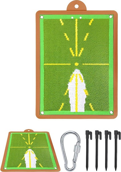 Salıncak Tespit Vuruş Için Golf Eğitim Matı, Yol Geri Bildirim Golf Salıncak Mat, Iç Mekan/out Moor Için Gelişmiş Golf Eğitim Yardımı (Yurt Dışından)