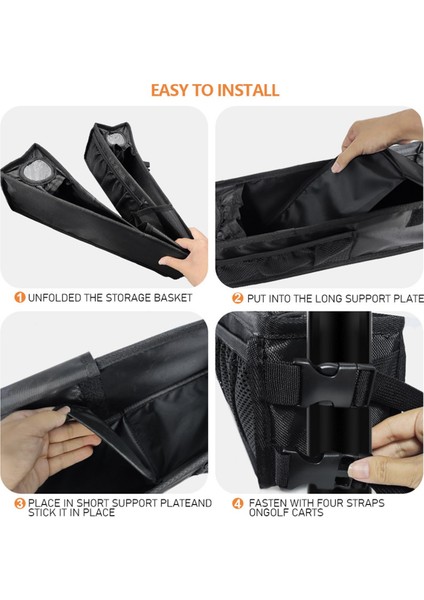 Golf Sepeti Ön Depolama Sepeti Yalıtımlı Kupa Tutucuları, Elecirc Golf Sepeti Için Dash Tepsi Organizatörü (Yurt Dışından) indirimleri