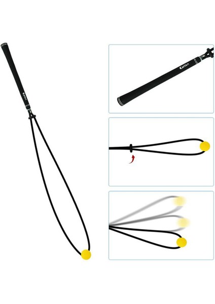 Caiton Golf Swing Uygulama Halat Ayarlanabilir Golf Uygulama Salıncak Eğitmeni Golf Yardım Egzersizleri Halat Golf Eğitim Malzemeleri (Yurt Dışından) modelleri