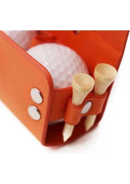 Golf Top Torbası Taşınabilir Bel Depolama Torbası Pu 2 Adet Golf Topları ve 4 Golf Tees Çantası Kahverengi (Yurt Dışından) fırsatları