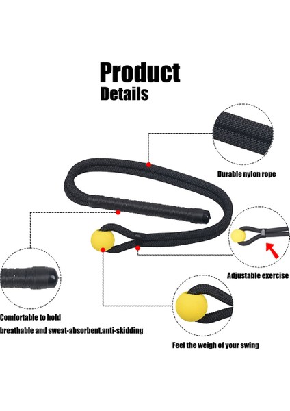 Golf Swing Rope Eğitim Yardımı Fitness Ekipman Trainer Uygulama Postür Düzeltici Egzersiz Yeni Başlayanlar Için Yardımcıole, A (Yurt Dışından) fırsatları