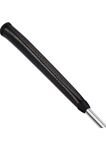 Golf Kavrama Saf El Yapımı Deri Malzeme Standart Golf Kulübü Tutamak Putter Tutamak-Siyah (Yurt Dışından)