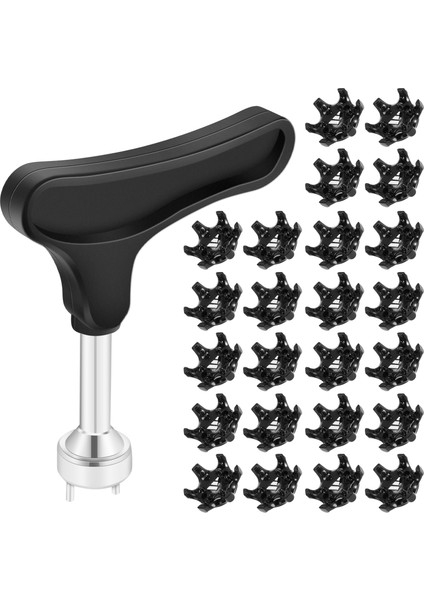 25PCS Değiştirilmesi Kolay Saplamalar, Evrensel Önleyici Golf Ayakkabıları, Golf Spike Anahtarı ile Iki Pinli Ayakkabı Sökücü Değiştirme (Yurt Dışından) fiyatları
