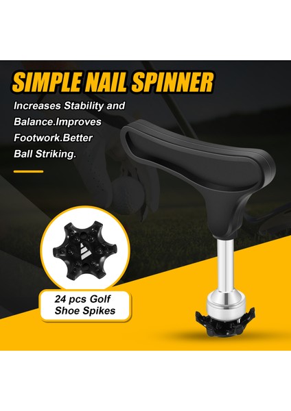 25PCS Değiştirilmesi Kolay Saplamalar, Evrensel Önleyici Golf Ayakkabıları, Golf Spike Anahtarı ile Iki Pinli Ayakkabı Sökücü Değiştirme (Yurt Dışından) indirimleri