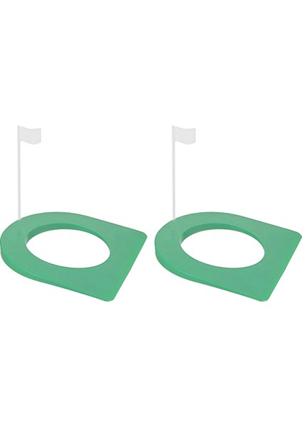 2 Adet Golf Koyma Fincanı ve Bayrak Golf Koyma Deliği Uygulama Yardımları Golf Için Bayrakla Eğitim Paspası (Yurt Dışından)