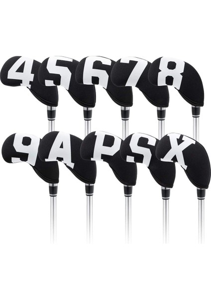 Golf Demir Kapakları, Neopren Golf Demir Kapakları Seti, Iron Club Için Golf Club Head Kapakları Tüm Markalara Fit Golf Iron Cover, A (Yurt Dışından) fırsatları