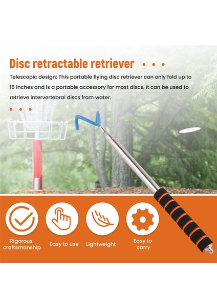 Disk Golf Retriever Disc Golf Grabber 10 Feet Portable Teleskoping Kutupu Açık Hava Uçan Disk Için Dayanıklı Kanca (Yurt Dışından) indirimleri